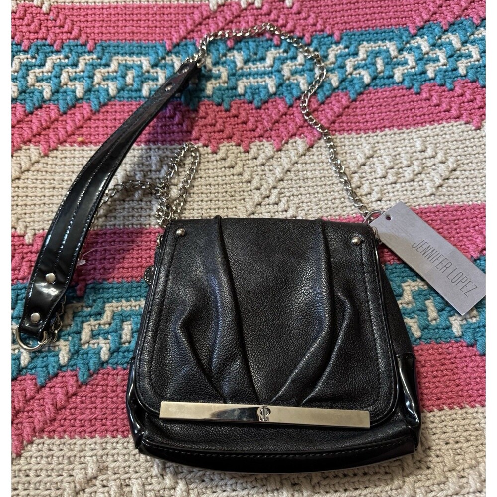 Jennifer Lopez Harbor Black Mini Crossbody Crystal Purse New MSRP $59.00
